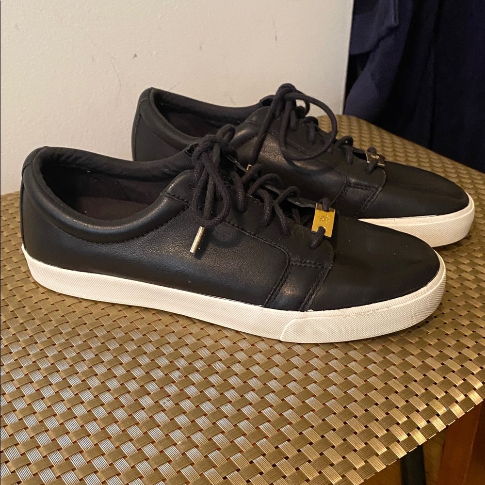 LAUREN RALPH LAUREN || Women's Reaba Ivory/Cream Leather Sneakers. Sz. 7.5 B - Picture 2 of 6